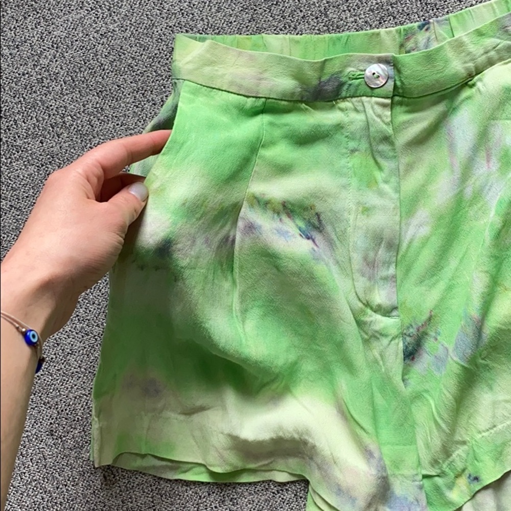 & Other Stories High-Waisted Tie Dye Shorts - Sz.2 - Picture 6 of 12